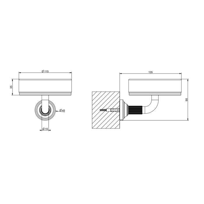 Gessi Мыльница подвесная, Venti20, 65401#710 цвет: белый, фурнитура brass pvd
