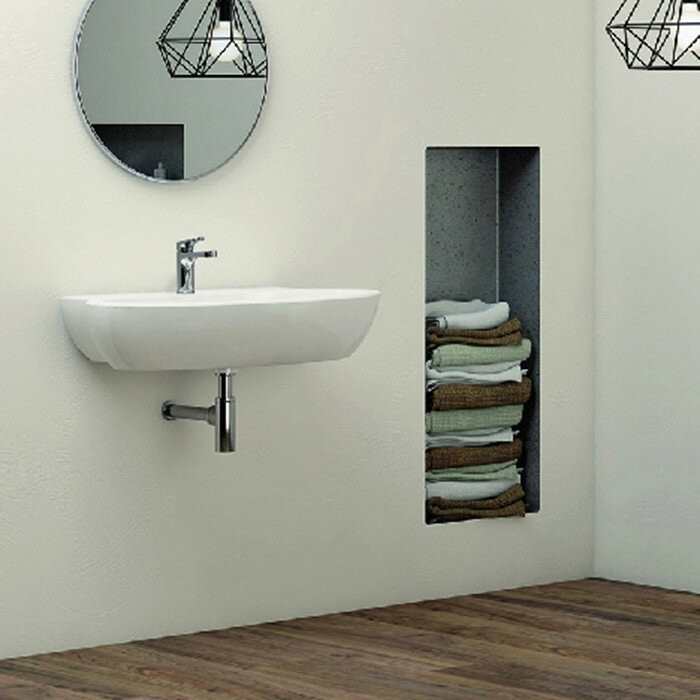 Azzurra Раковина 47x55 COMODA, CMLS05547T0MBI/(COM 55/S bi)*1 цвет: белый