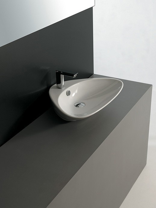 ArtCeram раковина (накладная), ptl001 01 00 plettro цвет: белый глянцевый