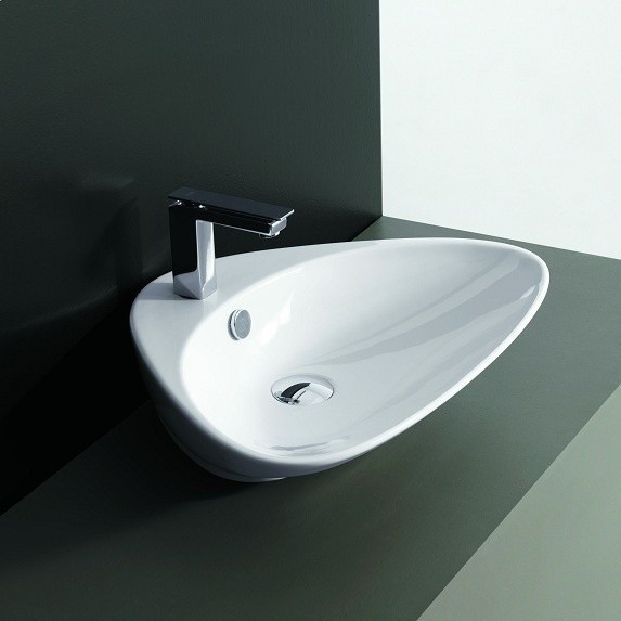 ArtCeram раковина (накладная), ptl001 01 00 plettro цвет: белый глянцевый