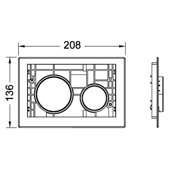 TECE панель смыва для унитаза, белый матовый, loop 2.0 - 9240618