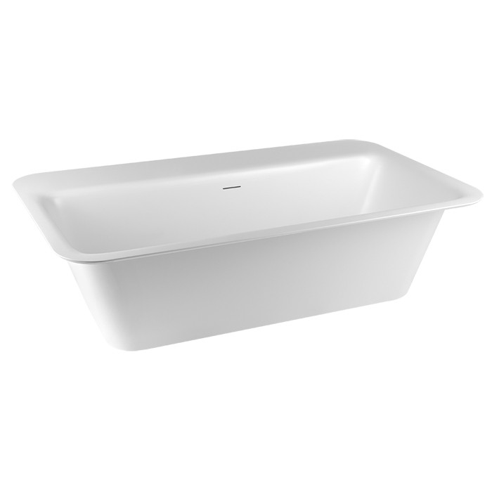 Gessi Ванна 180х95х55см., прямоугольная, Rettangolo, 37591#521 цвет: матовый белый