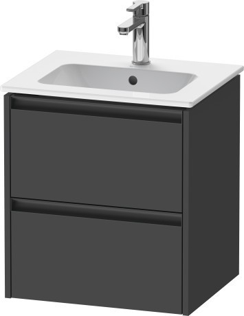 Duravit тумба подвесная под раковину 420 мм х 510 мм х 549 мм, ketho.2, k25261049490000 цвет: графит матовый
