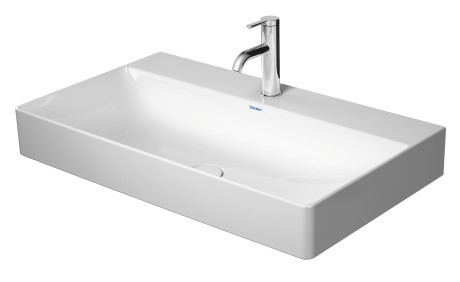 Duravit раковина подвесная с тремя отверстиями под смеситель, без перелива, durasquare, 2353800044 цвет: белый