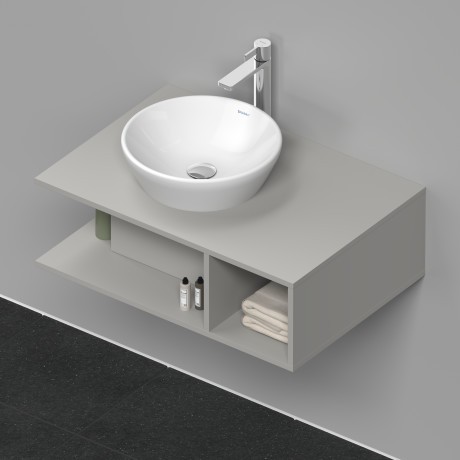 Duravit тумба подвесная под раковину 800 мм х 550 мм, d-neo, de492800707 цвет: бетонно-серый матовый