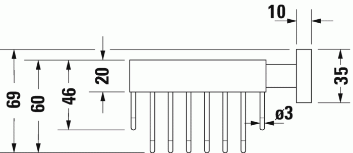 Duravit полочка для мыла, karree, 0099531000 цвет: хром