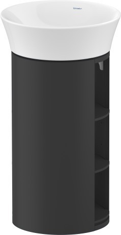 Duravit тумба напольная 750 мм х 410 мм, white tulip, wt423905858 цвет: графит шелковисто - матовый