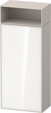 Duravit средний шкаф петли слева 240 мм х 400 мм х 961 мм, zencha, ze1351l64830000 цвет: белое стекло/cеро-коричневый суперматовый