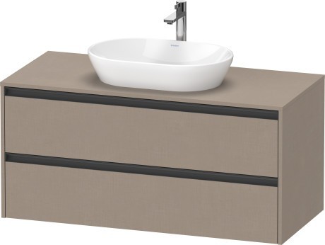 Duravit тумба подвесная под раковину 550 мм х 1200 мм х 568 мм, ketho.2, k24897075750000 цвет: лён