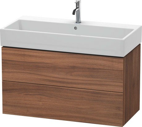 Duravit тумба подвесная под раковину, l-cube, lc 6278 7979 цвет: орех натуральный
