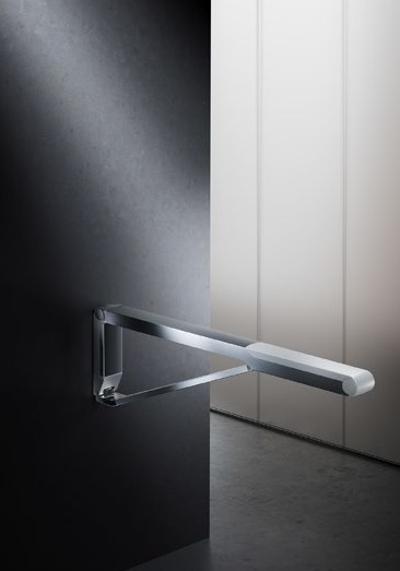 Keuco складной поручень для установки справа и слева 700 мм, axess, алюминий серебристый анодированный, белый арт. 35003 170751