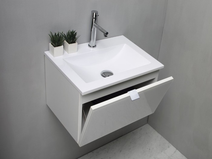 Keuco раковина из минерального литья без отверстия под смеситель, без перелива альпийский, royal reflex, белый альпийский арт. 34041 315000