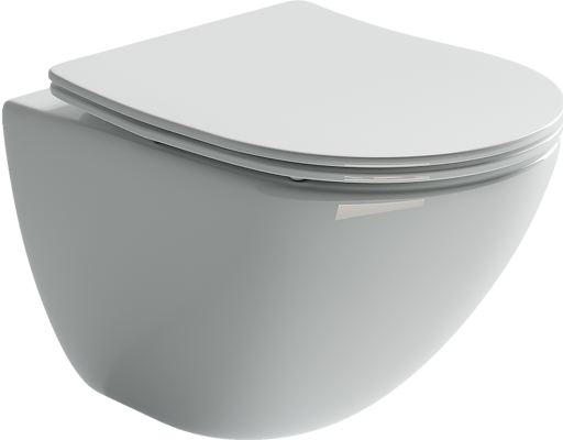 Ceramicanova подвесной унитаз с сиденьем mono, cn1905 цвет: белый