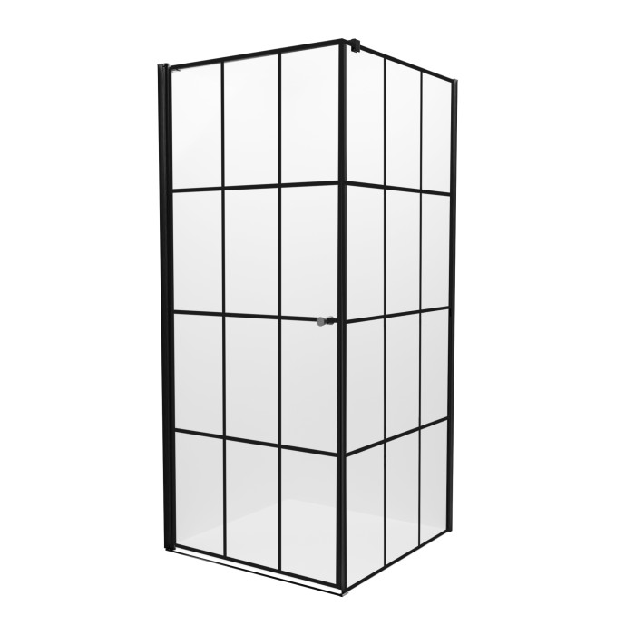 Душевое ограждение 90x90x195 l, New trendy Superia black, арт. K-0598