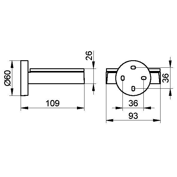 Keuco полочка для мыла, edition 90, хром арт. 19055 019000