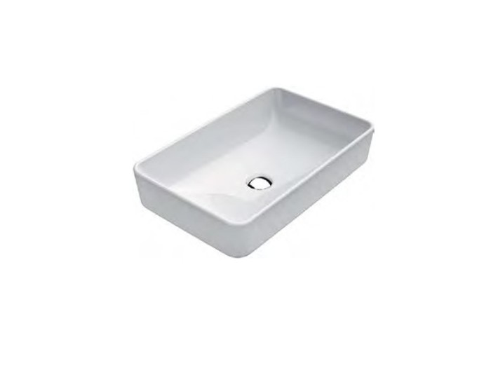 GSI Раковина накладная 50х38х14 см, extraglaze, санфаянс, Pura - 884711