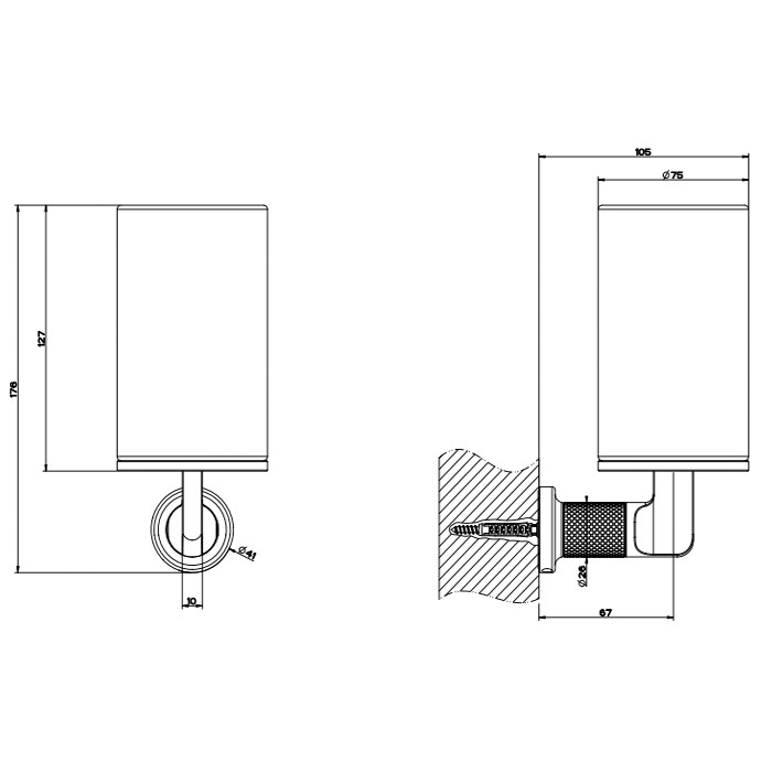 Gessi Стакан для зубных щеток подвесной, Inciso, 58507#031 цвет: хром