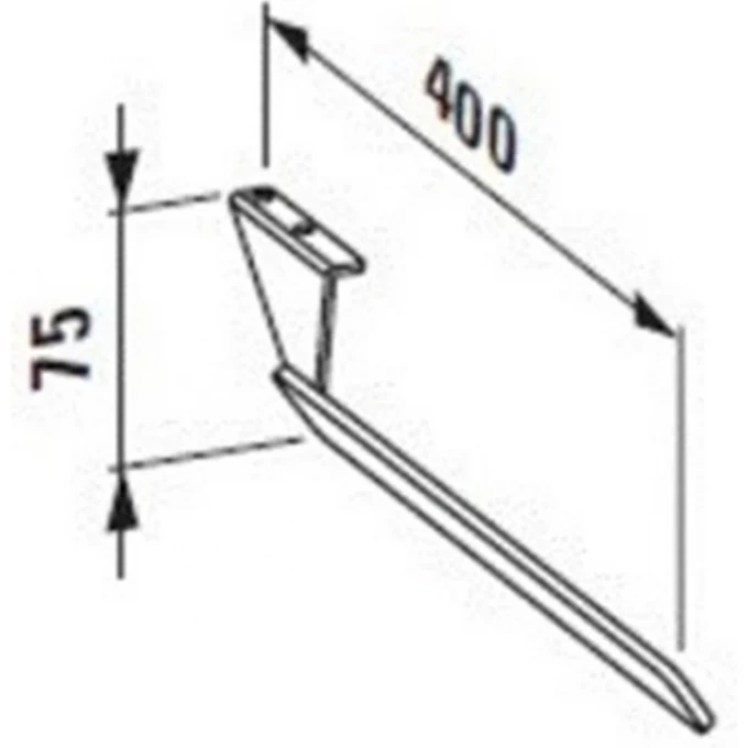 LAUFEN левый полотенцедержатель для раковины, PALACE - 3.8170.7.004.000.1