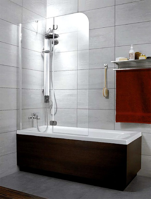 Radaway шторка на ванну pnd 110 профиль хром стекло прозрачное, Torrenta - 201202-101NL