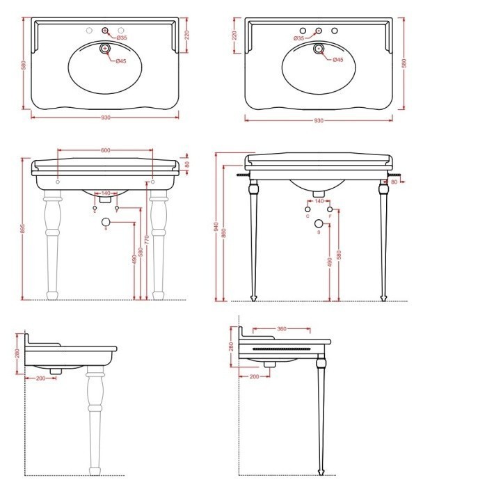 ArtCeram раковина для ванной комнаты, hel005 03 00 hermitage цвет: черный глянцевый