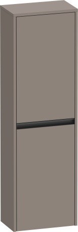 Duravit средний шкаф с двумя дверцами петли справа 240 мм х 400 мм х 1320 мм, ketho.2, k21319r43430000 цвет: базальт матовый