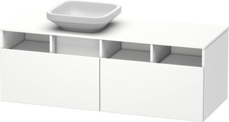 Duravit тумба подвесная под консоль, durastyle, ds 6785 l 18 цвет: gres pietra grey opaco