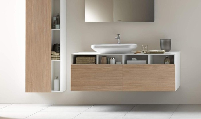 Duravit тумба подвесная под консоль, durastyle, ds 6785 l 18 цвет: gres pietra grey opaco