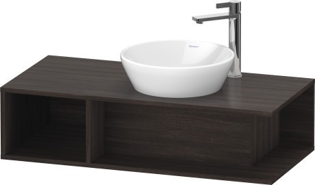 Duravit тумба подвесная под раковину справа 1000 мм х 480 мм, d-neo, de493905353 цвет: каштан темный