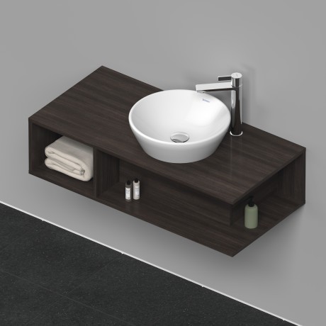 Duravit тумба подвесная под раковину справа 1000 мм х 480 мм, d-neo, de493905353 цвет: каштан темный