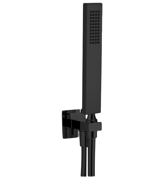 Cisal душевой гарнитур ds01886040 shower cisal, цвет: чёрный матовый