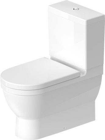 Duravit унитаз напольный комбинированный с вертикальным смывом, для sensowash, с креплением, starck 3, 2141090000 цвет: белый