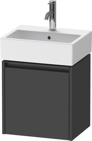 Duravit тумба подвесная под раковину 338 мм х 434 мм х 440 мм, ketho.2, k25070l49490000 цвет: графит матовый