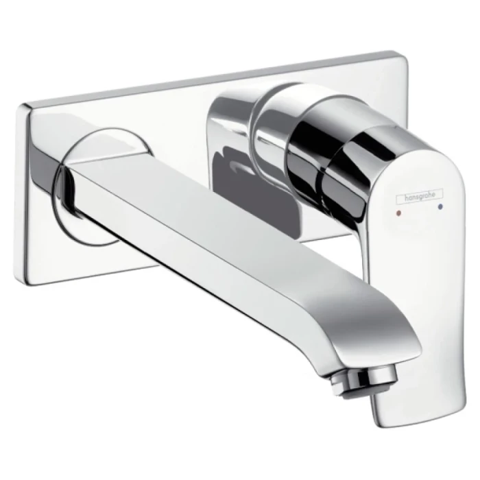 Hansgrohe смеситель для раковины 225 мм, без донного клапана, Metris, хром арт. 31086000