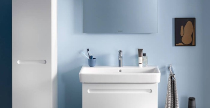 Duravit однорычажный смеситель для раковины м minusflow 184 мм, с донным клапаном, no.1, n11022001010 цвет: хром