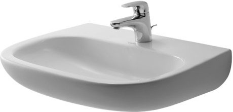 Duravit раковина медицинская подвесная без отверстий под смеситель, без перелива, d-code, 23116000702 цвет: белый