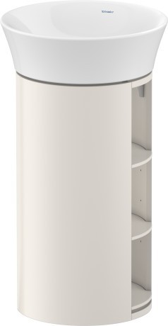 Duravit тумба напольная 750 мм х 410 мм, white tulip, wt423903939 цвет: скандинавский белый шелковисто - матовый
