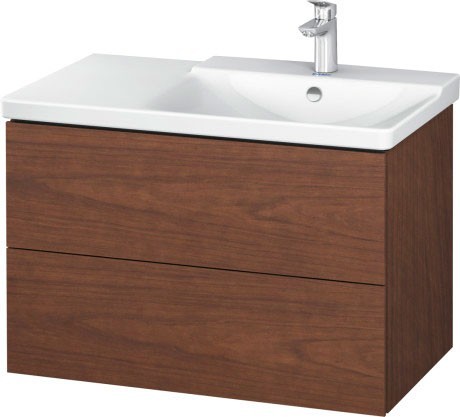 Duravit тумба подвесная под раковину, l-cube, lc624901313 цвет: орех американский
