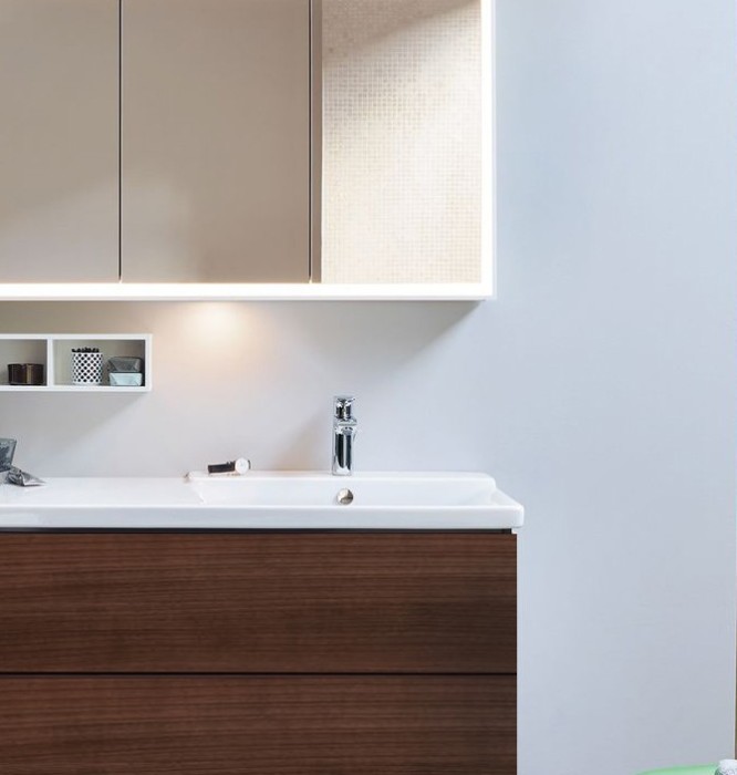 Duravit тумба подвесная под раковину, l-cube, lc624901313 цвет: орех американский