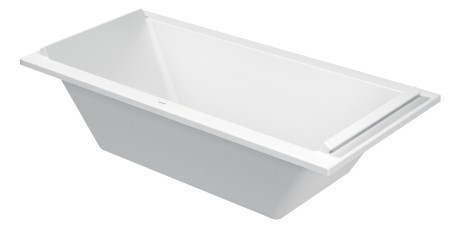 Duravit акриловая ванна 1900 х 900 c двумя наклонами для спины, starck, 700340000000000 цвет: белый