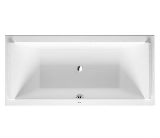 Duravit акриловая ванна 1900 х 900 c двумя наклонами для спины, starck, 700340000000000 цвет: белый