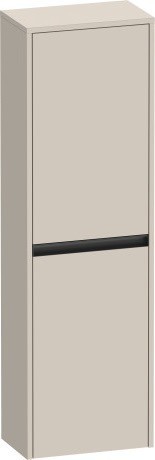 Duravit средний шкаф с двумя дверцами петли справа 240 мм х 400 мм х 1320 мм, ketho.2, k21319r83830000 цвет: серо-коричневый матовый
