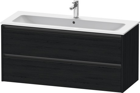Duravit тумба подвесная под раковину 480 мм х 1210 мм х 550 мм, ketho.2, k25265016160000 цвет: чёрный дуб