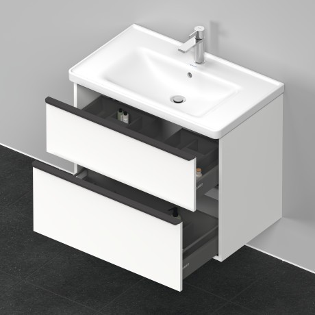 Duravit тумба подвесная под раковину 784 мм х 452 мм, d-neo, de435501818 цвет: gres pietra grey opaco