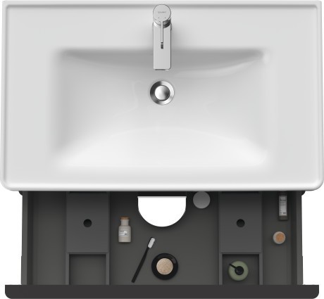 Duravit тумба подвесная под раковину 784 мм х 452 мм, d-neo, de435501818 цвет: gres pietra grey opaco