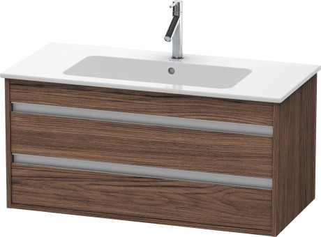Duravit тумба подвесная под раковину с двумя выдвижными ящиками, ketho, kt643002121 цвет: орех темный