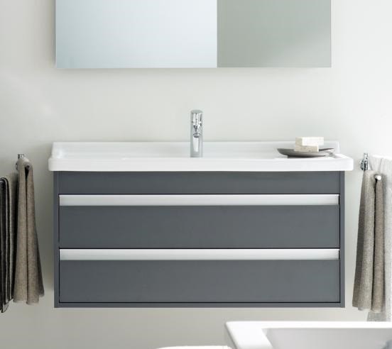 Duravit тумба подвесная под раковину с двумя выдвижными ящиками, ketho, kt643002121 цвет: орех темный