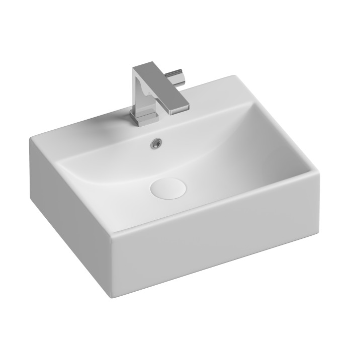 Ceramicanova раковина накладная element, cn6040 цвет: белый