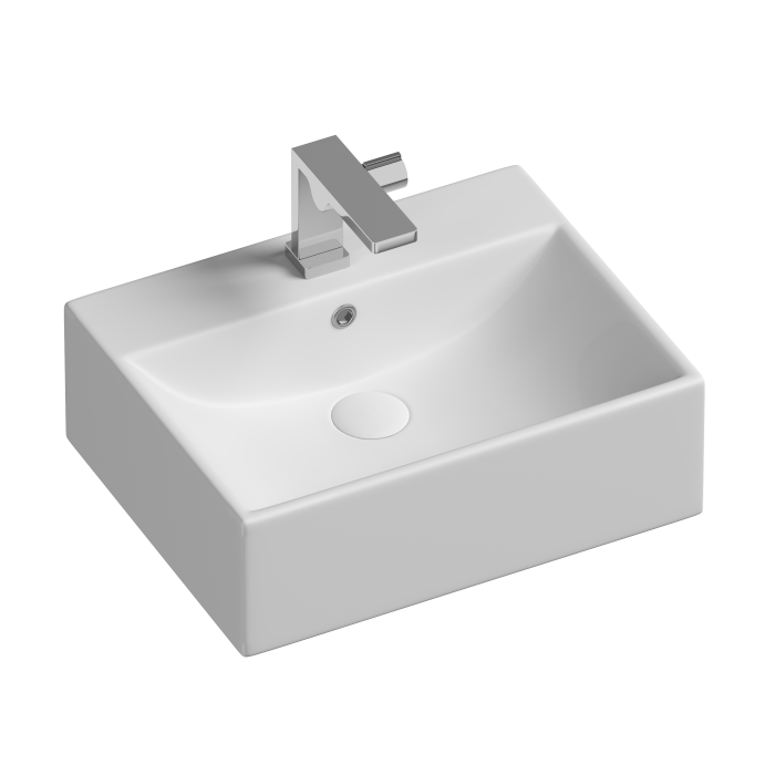 Ceramicanova раковина накладная element, cn6040 цвет: белый