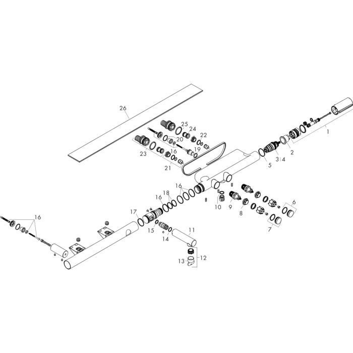 AXOR термостат для ванны, ShowerSolutions, никель арт. 45421820