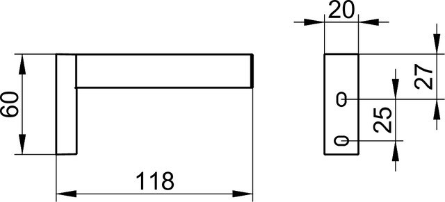 Keuco держатель для запасного рулона square 19163 010000, edition 90 square, хром арт. 19163 010000